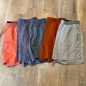 Lot of 5 Lululemon License To Train Mens Shorts Size Large EUC